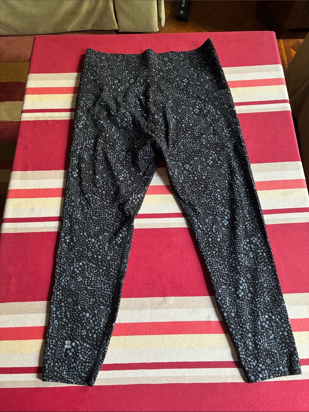 Sweaty Betty High Waist 7/8 Leggings in the Blue Celestial Dots. Plus Size XXL - Picture 2 of 8